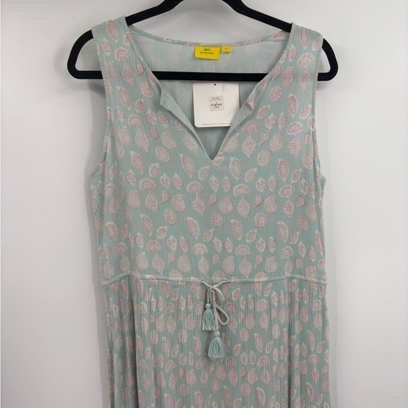 Roller rabbit boho artsy tassel bohemian the corrine maxi dress midi medium NWT - Picture 4 of 15